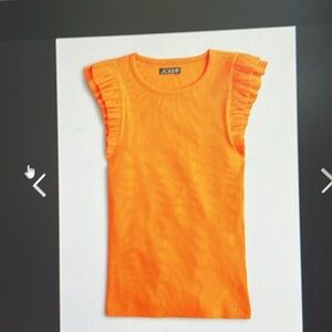 J.Crew ruffle sleeveless tank